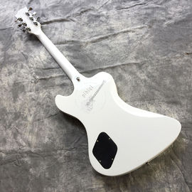 Free delivery, hot selling electric guitar, white hardware, front brown back red body, all colors and logo can be custom supplier