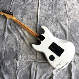 2020 New Electric Guitar Red Heart and Letters White Body Vibrato System Black Hardware Customized All Colors Logo Custo supplier