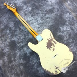 High quality relic remains TELE electric guitar, handmade TELE aged relic electric guitar supplier