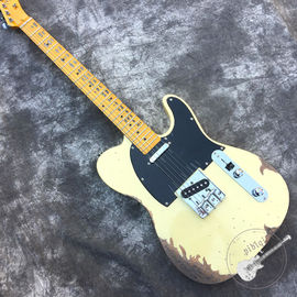 High quality relic remains TELE electric guitar, handmade TELE aged relic electric guitar supplier