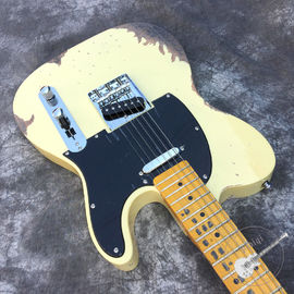 High quality relic remains TELE electric guitar, handmade TELE aged relic electric guitar supplier