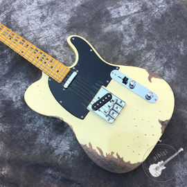 High quality relic remains TELE electric guitar, handmade TELE aged relic electric guitar supplier