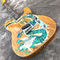 New Custom Electric Guitar Silver Hardware Basswood Body Snake Pattern on Body supplier
