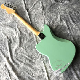 Customized Quality Electric Guitar in Light Green Color with White Hardware supplier