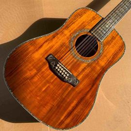 41&quot; KOA Wood 12 Strings D45K Body Abalone Inlay Ebony Fingerboard Acoustic Electric Guitar supplier