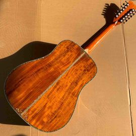 41&quot; KOA Wood 12 Strings D45K Body Abalone Inlay Ebony Fingerboard Acoustic Electric Guitar supplier