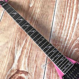 Custom Electric Guitar 2020 New Vibrato System Pink and Metallic Silver Customizable Logo Shape supplier