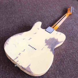 High quality relic remains TELE electric guitar, handmade TELE aged relic electric guitar supplier