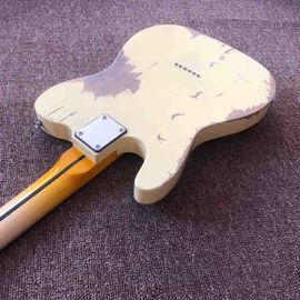 High quality relic remains TELE electric guitar, handmade TELE aged relic electric guitar supplier