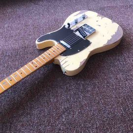 High quality relic remains TELE electric guitar, handmade TELE aged relic electric guitar supplier