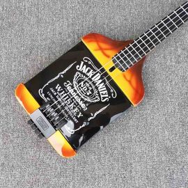 Custom Shop 4 Strings Jack Electric Guitar Ebony Fretboard Bottle Body Electric Bass Guitar in Black Hardware supplier