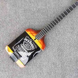 Custom Shop 4 Strings Jack Electric Guitar Ebony Fretboard Bottle Body Electric Bass Guitar in Black Hardware supplier