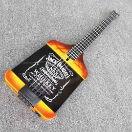 Custom Shop 4 Strings Jack Electric Guitar Ebony Fretboard Bottle Body Electric Bass Guitar in Black Hardware supplier