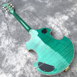 2020 Custom Semi-Hollow High Quality Green Customizable Logo and Shape Electric Guitar supplier