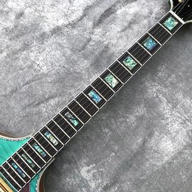 2020 Custom Semi-Hollow High Quality Green Customizable Logo and Shape Electric Guitar supplier