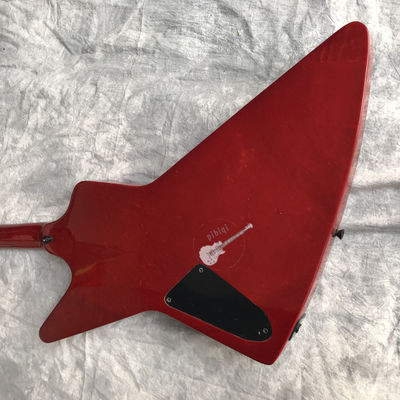 Custom Electric Guitar Wine Red Rosewood Top Covered Black Hardware Can be Customized Logo supplier