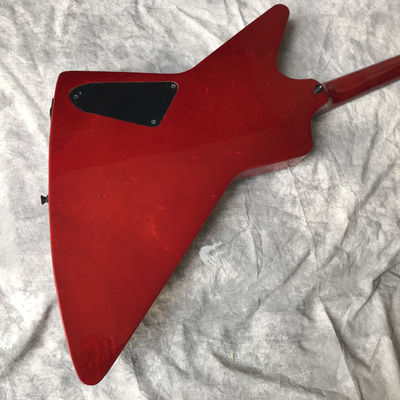 Custom Electric Guitar Wine Red Rosewood Top Covered Black Hardware Can be Customized Logo supplier