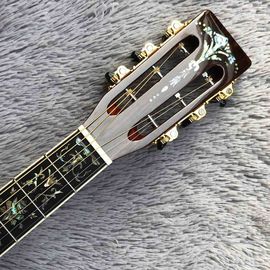 39 Inch OOO KOA Wood Acoustic Guitar Ebony Fingerboard Abalone Inlay With Pickup Electronic supplier