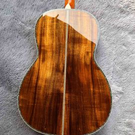 39 Inch OOO KOA Wood Acoustic Guitar Ebony Fingerboard Abalone Inlay With Pickup Electronic supplier