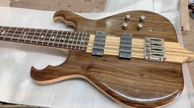 8 Strings Bass Guitar One Through Neck-Body Solid Walnut In Natural supplier