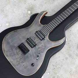 Factory Ebony Fingerboard Solid Wood Black Burst Maple Top 6 Strings Electric Guitar supplier