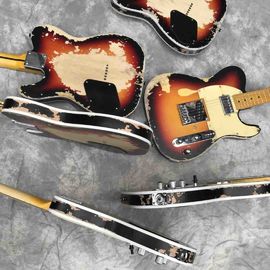 Custom Limited Edition Relic Tele Electric Guitar in Sunburst Tele Electric Guitar supplier