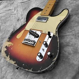 Custom Limited Edition Relic Tele Electric Guitar in Sunburst Tele Electric Guitar supplier