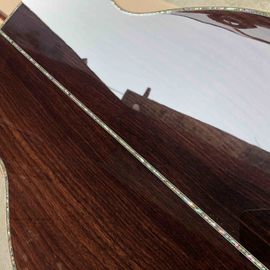 Custom 2020 New Real Abalone Aaaa All Solid Spruce Round Body Maple Binding Acoustic Guitar supplier