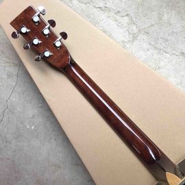 Custom 2020 New Real Abalone Aaaa All Solid Spruce Round Body Maple Binding Acoustic Guitar supplier
