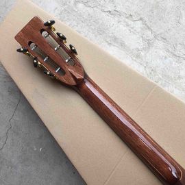 OEM custom acoustic guitar OOO body shape Guitar solid Spruce top real abalone binding and ebony fingerboard supplier