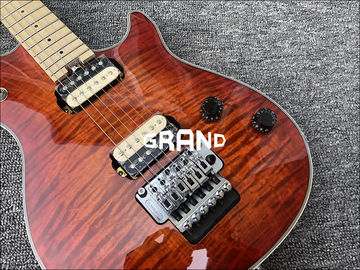 Factory Custom Mahogany Body With Quilted Maple Top Red Paint Floyd Electric Guitar Free shipping supplier