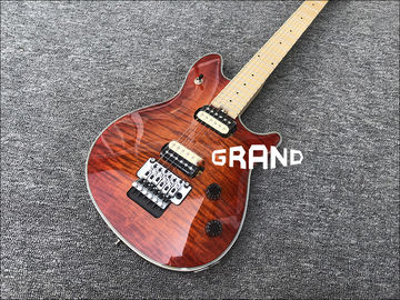 Factory Custom Mahogany Body With Quilted Maple Top Red Paint Floyd Electric Guitar Free shipping supplier