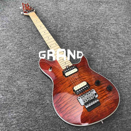 Factory Custom Mahogany Body With Quilted Maple Top Red Paint Floyd Electric Guitar Free shipping supplier