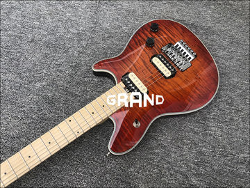 Factory Custom Mahogany Body With Quilted Maple Top Red Paint Floyd Electric Guitar Free shipping supplier