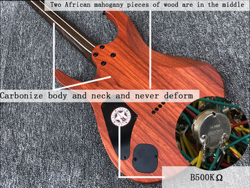 Custom Earts Electric Guitar with African Mahogany Body Black Hardware supplier