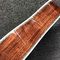 2020 New Handmade Cutaway Deluxe KOA Acoustic guitar solid koa wood with 100% all abalone inlay electric acoustic guitar supplier
