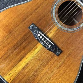 AAA Deluxe Solid KOA Top 41&quot; Abalone Inlays Ebony Fingerboard Acoustic Guitar supplier