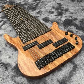 Grand 17 strings bass guitar mahogany body neck rosewood fingerboard wireless inlay logo and shape can be customized supplier