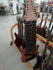 Grand 17 strings bass guitar mahogany body neck rosewood fingerboard wireless inlay logo and shape can be customized supplier