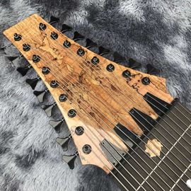 Grand 17 strings bass guitar mahogany body neck rosewood fingerboard wireless inlay logo and shape can be customized supplier