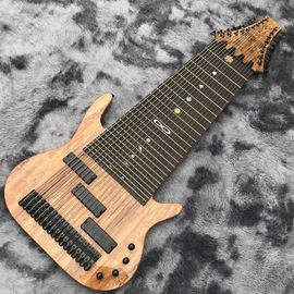 Grand 17 strings bass guitar mahogany body neck rosewood fingerboard wireless inlay logo and shape can be customized supplier