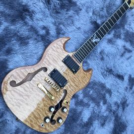 Custom F Hole SG Electric Guitar Mahogany Body Neck supplier