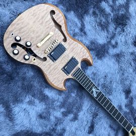 Custom F Hole SG Electric Guitar Mahogany Body Neck supplier