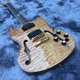 Custom F Hole SG Electric Guitar Mahogany Body Neck supplier