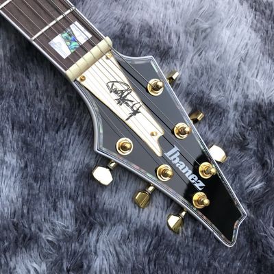 Grand Custom Gold Crack Mirror Paul PS10LTD Guitar Ice Man White Binding Electric Guitar supplier
