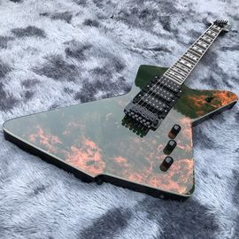 Custom Water Transfer Flamed Pattern Cover Electric Guitar for Iban supplier