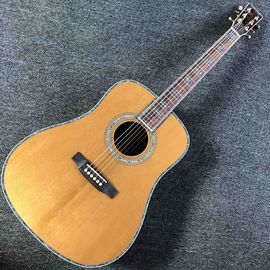 Solid Cedar Top D45lc Dreadnought Classic Acoustic Guitar with Pickup 301 supplier