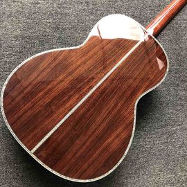 Top Quality 000 style classic acoustic guitar,AAA Solid Spruce top,China Factory Custom Super luxury guitar supplier