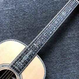 Top Quality 000 style classic acoustic guitar,AAA Solid Spruce top,China Factory Custom Super luxury guitar supplier