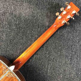 Custom 41 Inch D Model KOA Wooden Acoustic Guitar with Ebony Fingerboard Real Abalone Shell Binding supplier